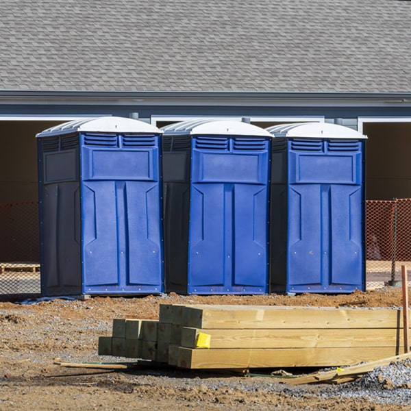 what is the expected delivery and pickup timeframe for the portable toilets in Clarksdale